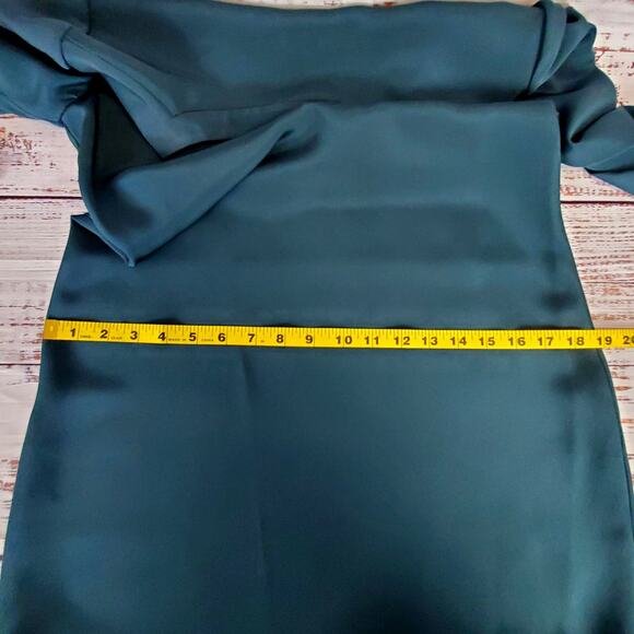 Elizabeth and James Silk Jade Green Brigette Dress Flare Sleeves Whimsy Fairy 4 - Picture 11 of 14